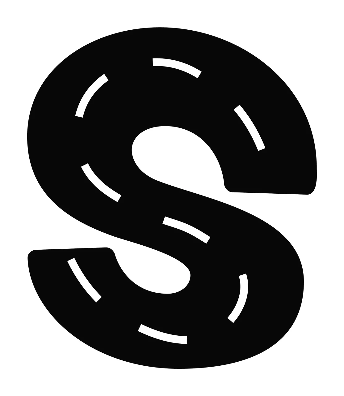 Can Glass Wrap S Letter With Dashed Road