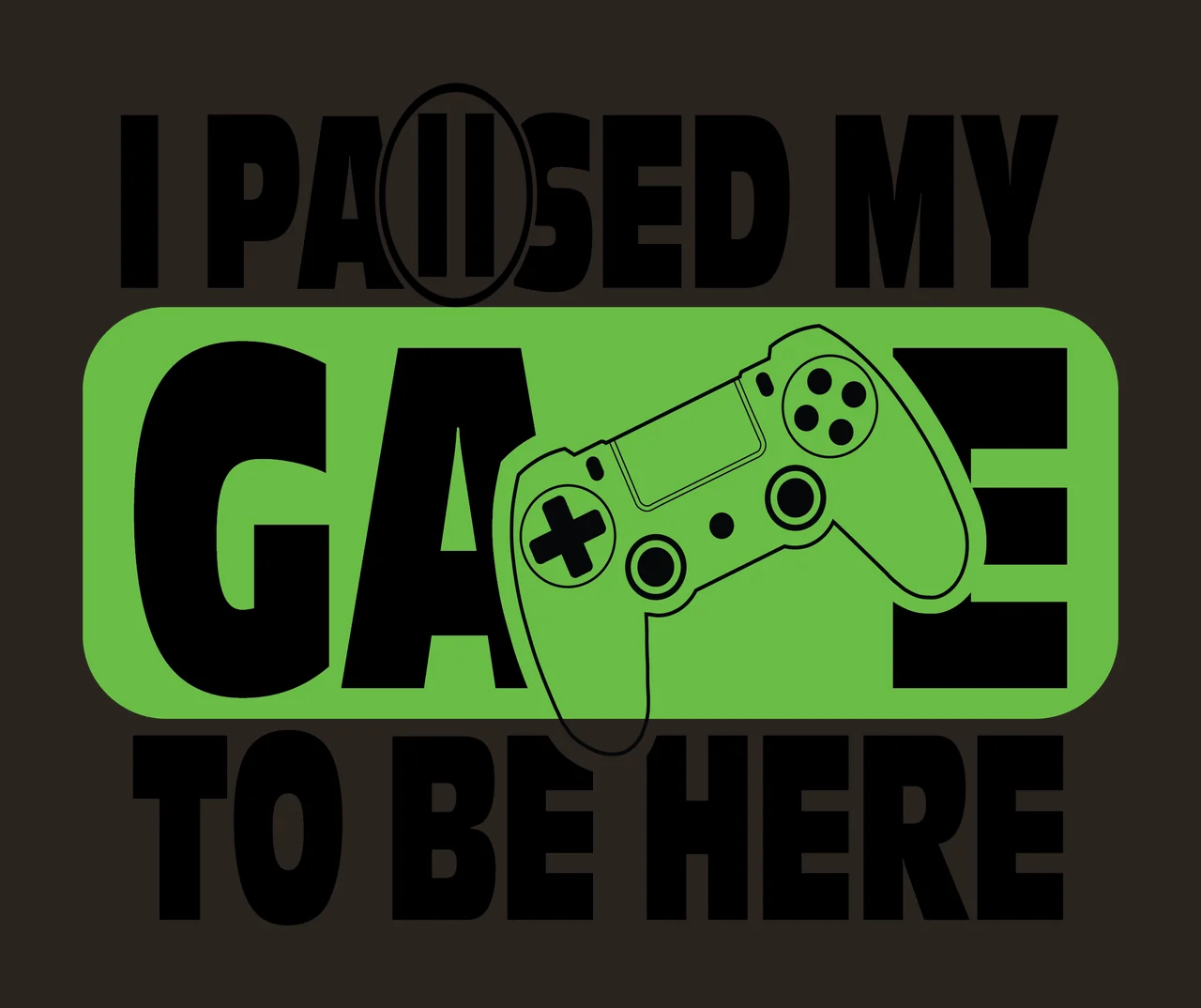 Paused Game scalable logo design icon contrast preview thumbnail