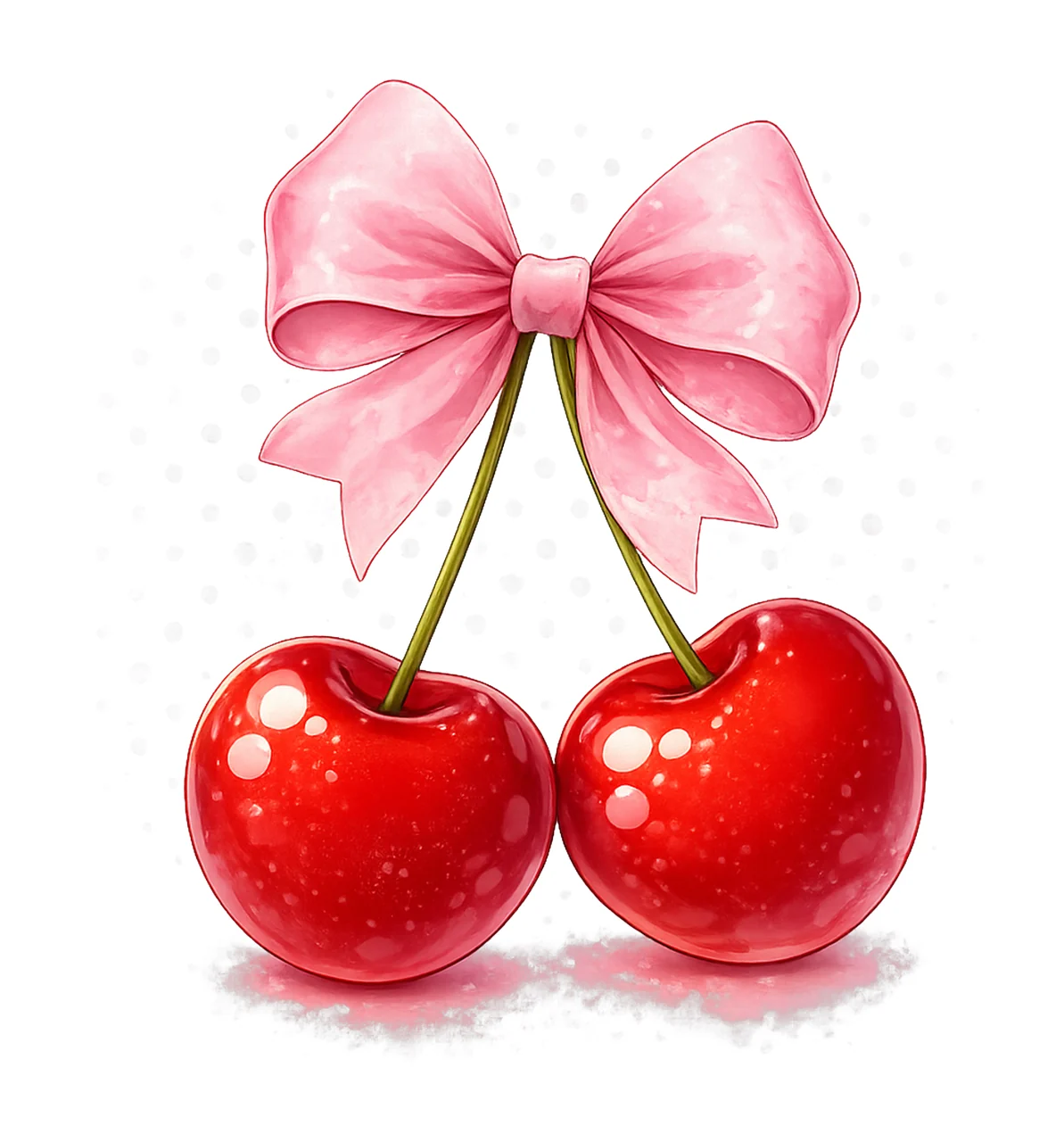 Cherry Bow Aesthetic Pink Bow Coquette Design Trending Bow