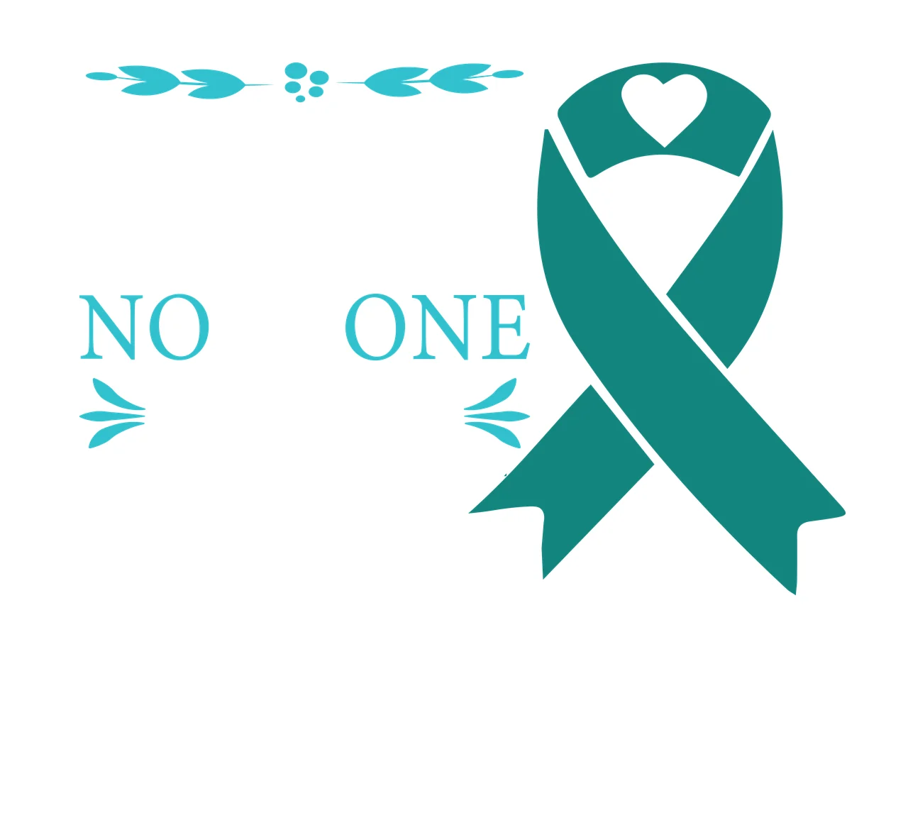Ovarian Cancer awareness ribbon survivor hope support Variation