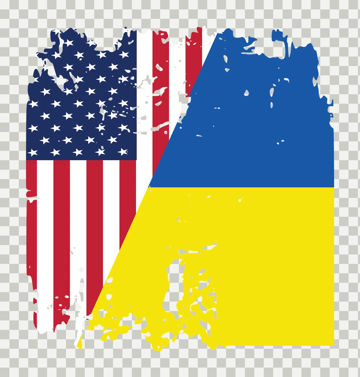 Flag Silhouette Geometric Cutout Design stripes stars lines transparency and detail preview thumbnail