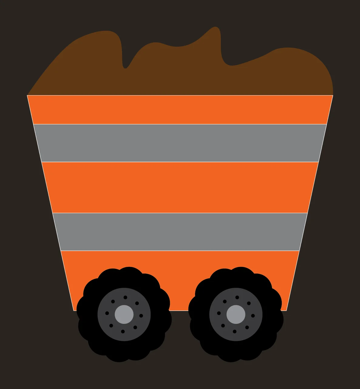 Silhouette Of A Bucket Containing Fluffy Items object black contrast preview thumbnail