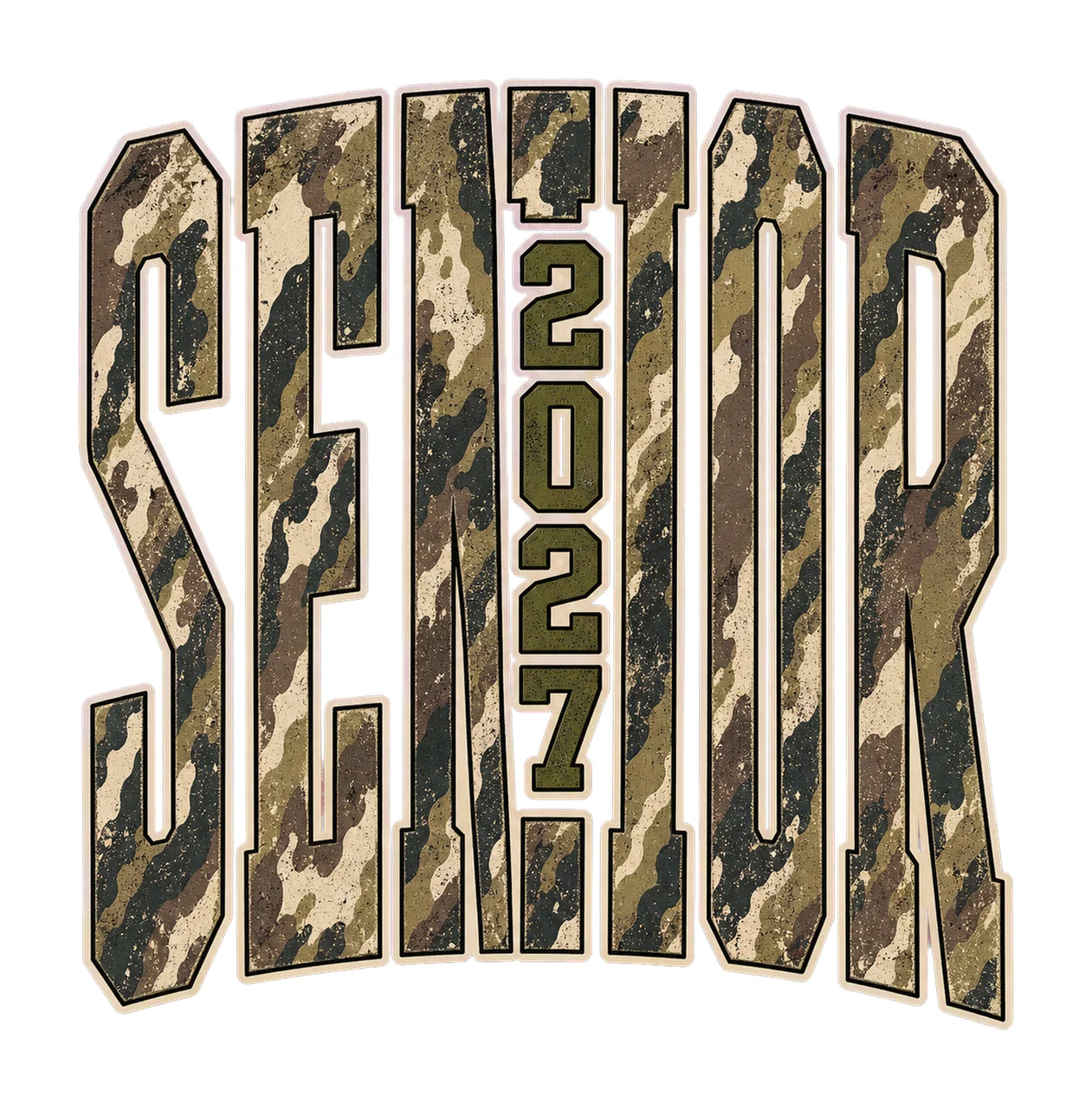 Senior 2027 Camo Graduation bundle 01