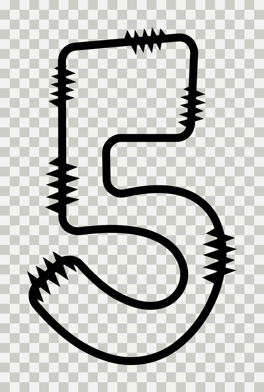 Letters Doodle Character 27 hand drawn sketch whimsical scalable transparency and detail preview thumbnail