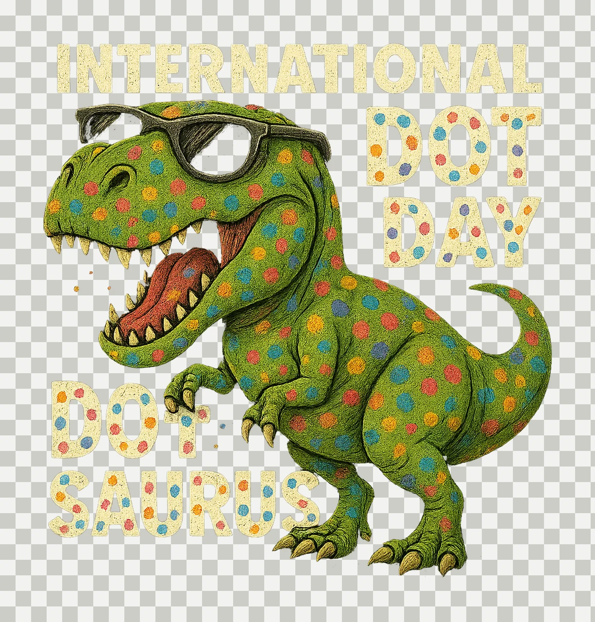 Dot Day Dinosaur Rex International Dot Day 2024 Design transparency and detail preview thumbnail