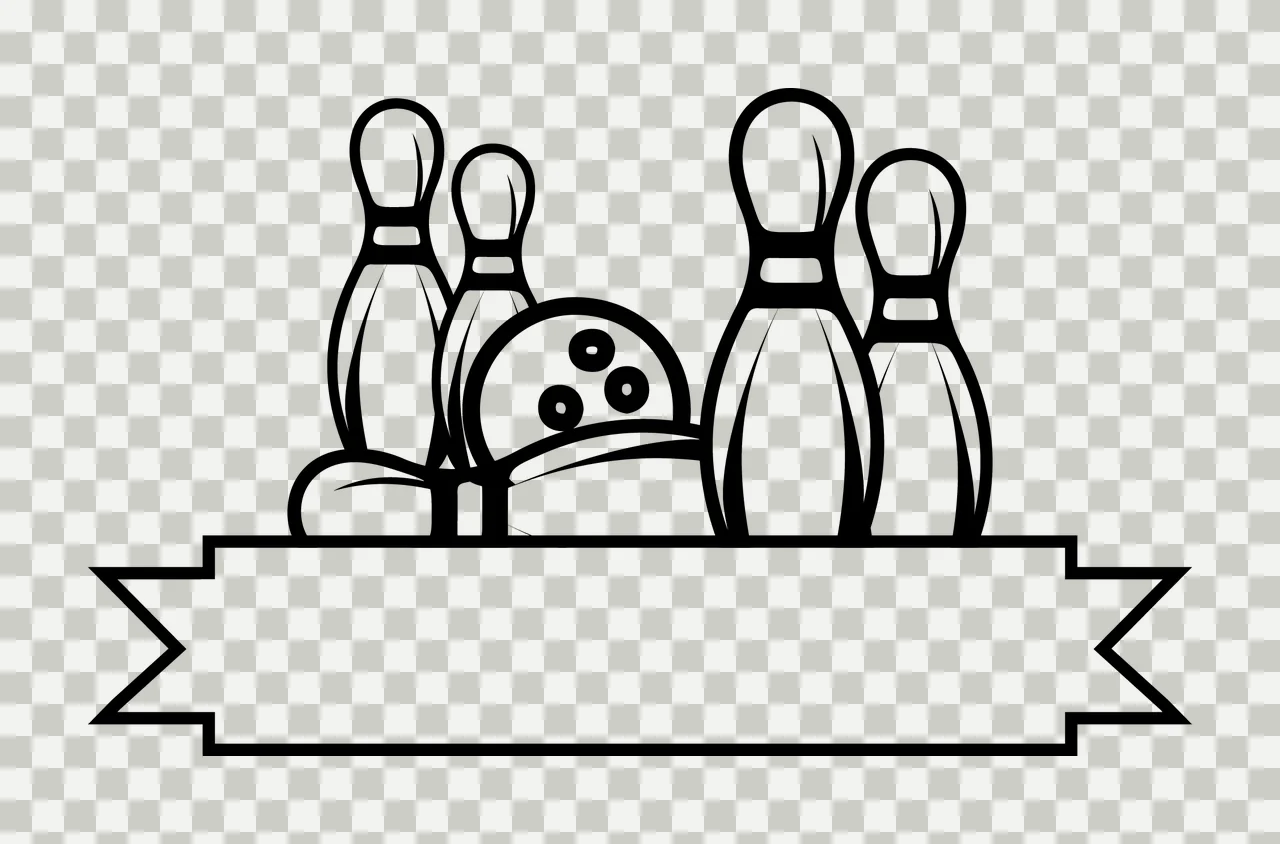 Bowling Equipment Arrange With Recreation And Graphics transparency and detail preview thumbnail