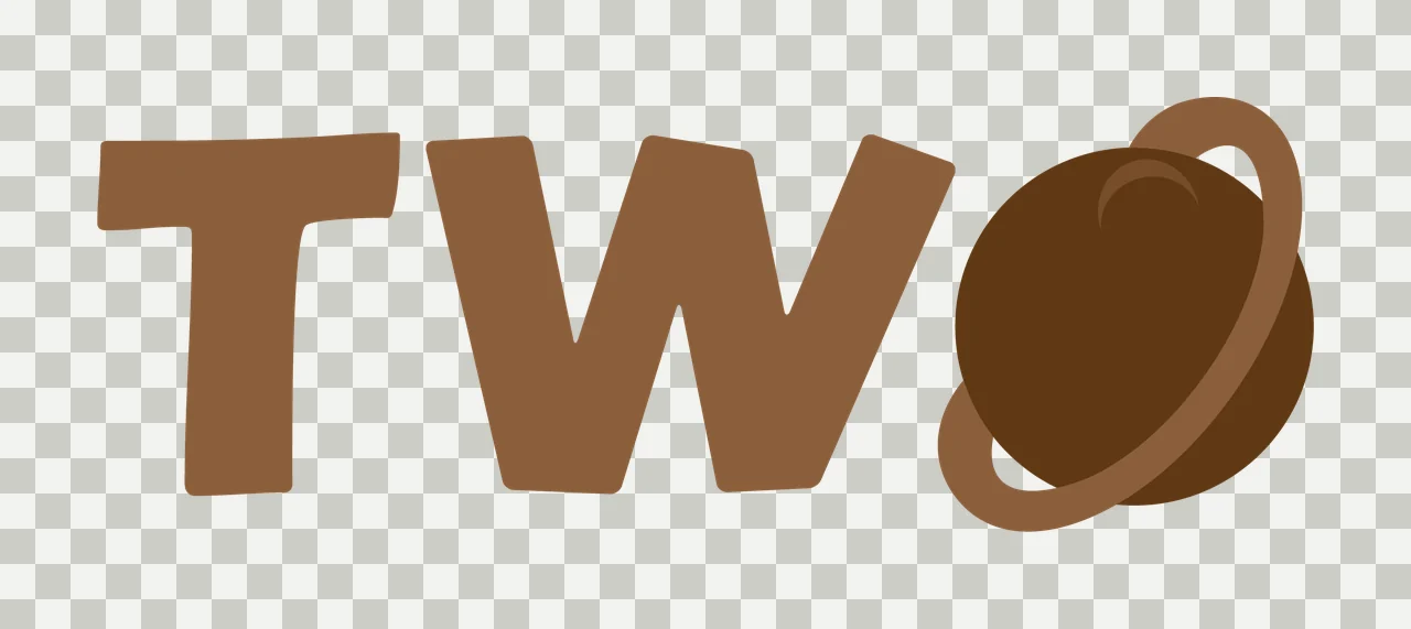 Two Text With Planet O transparency and detail preview thumbnail