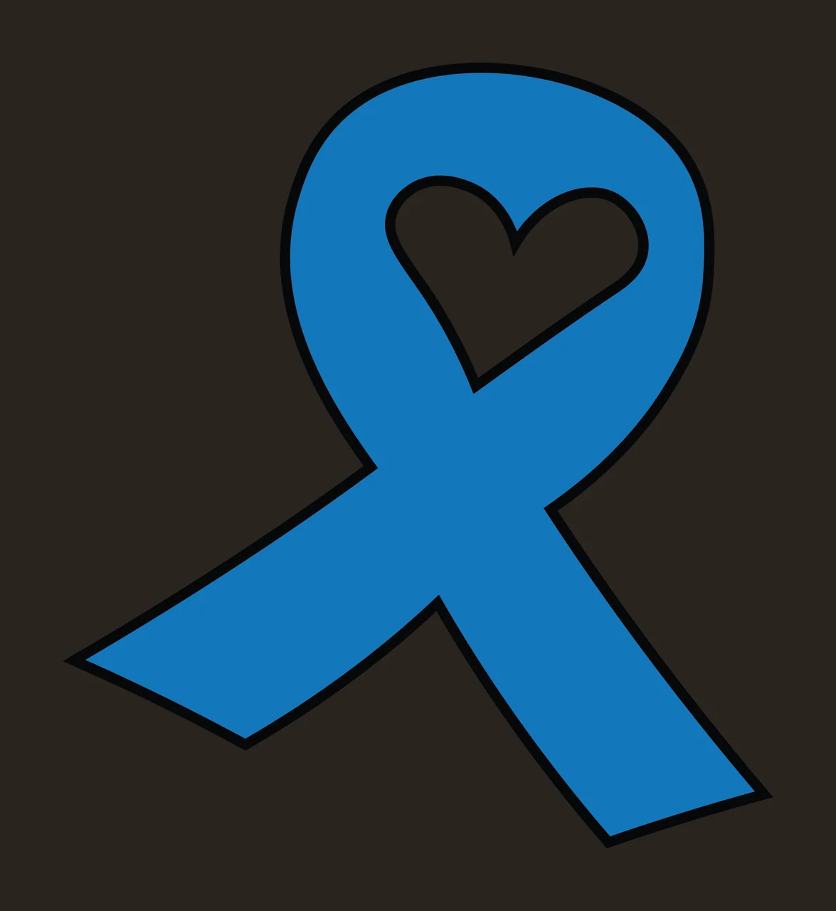 Ribbon Supporting With Heart And Loop In Black contrast preview thumbnail