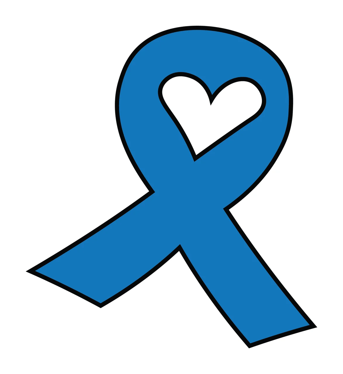 Ribbon Supporting With Heart And Loop In Black