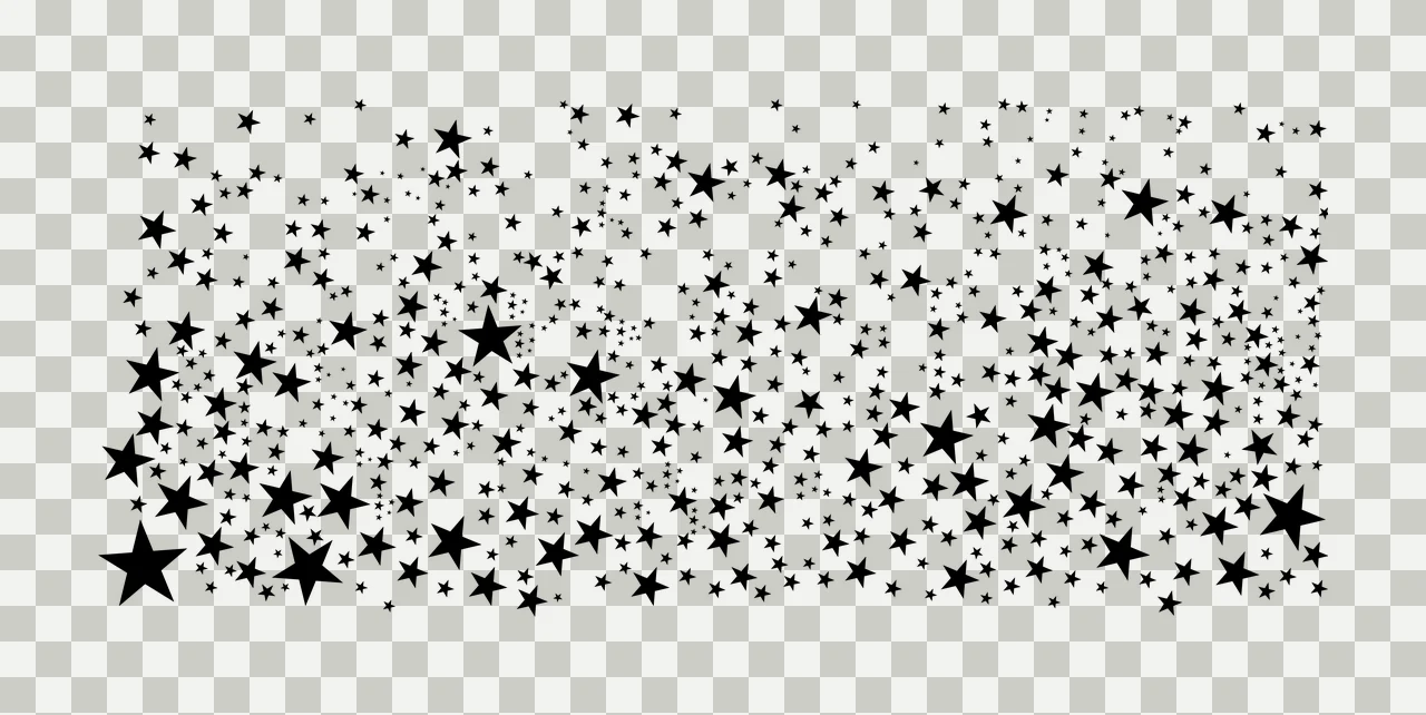 Can Glass Wrap Star Field Scattered On White stars scattering transparency and detail preview thumbnail