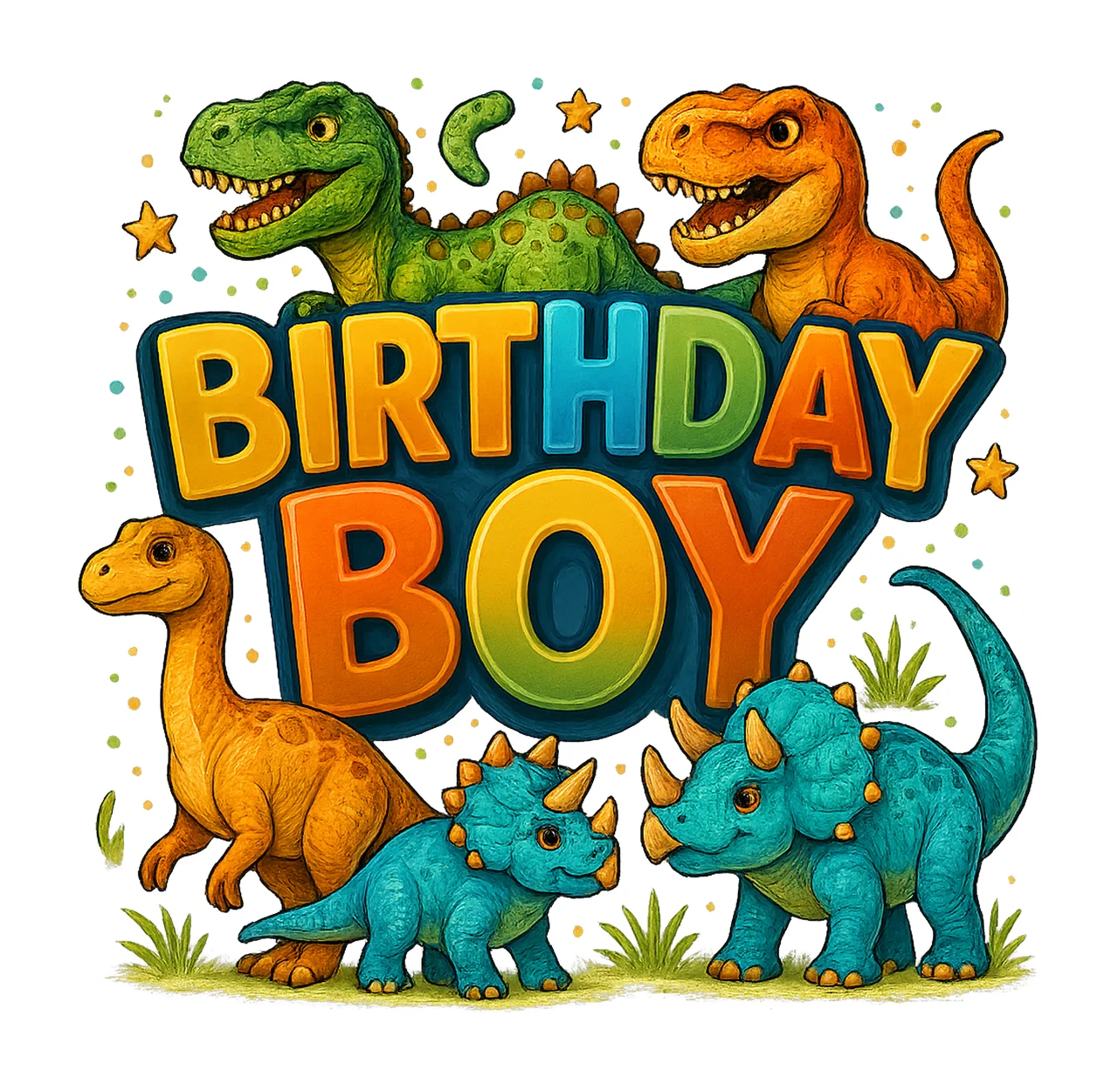 Dinosaur Birthday Boy Roar Design Kids Party Shirt Dino