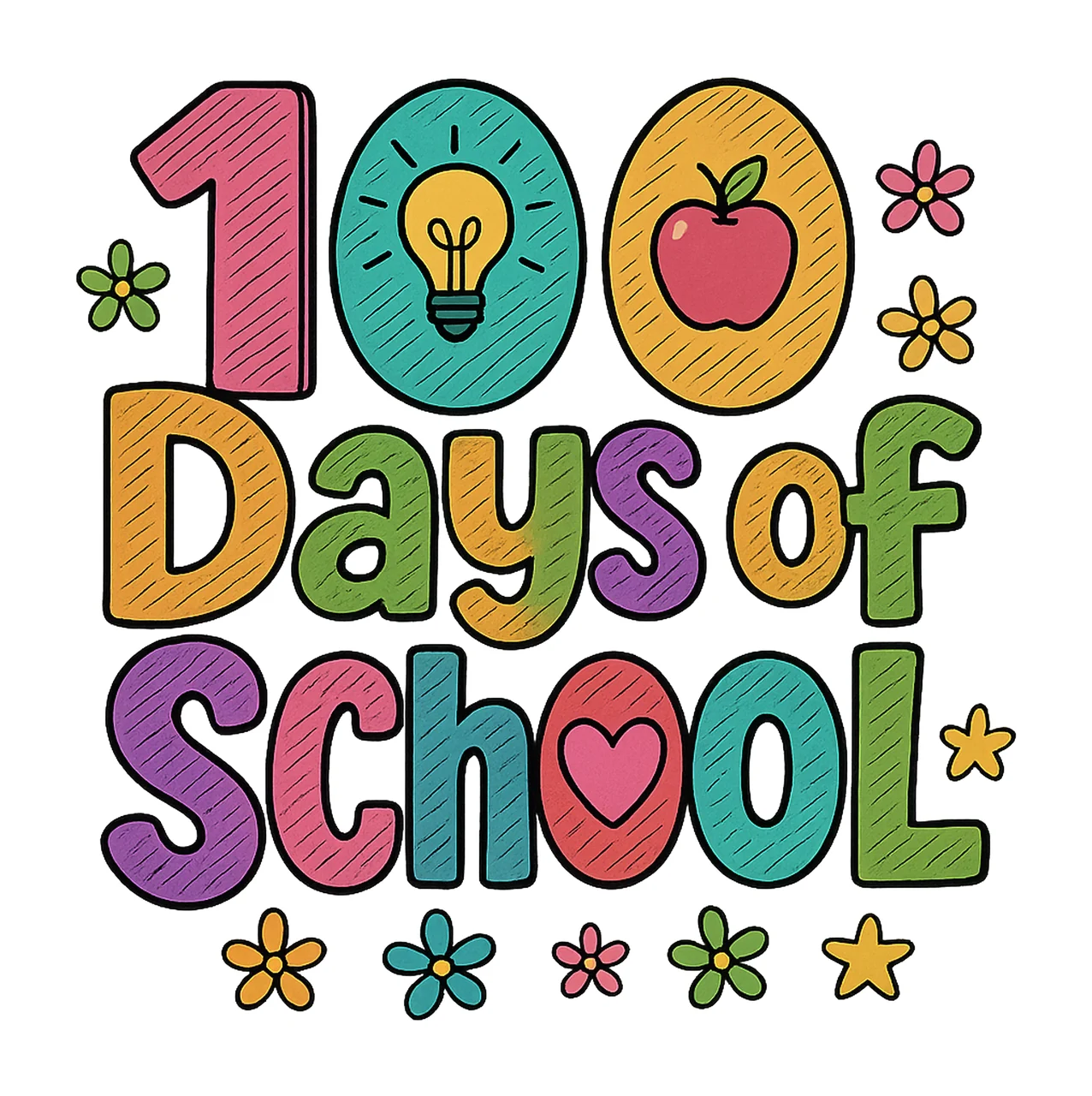 Preppy Teacher 100 Days School 100 Day School Shirt Design
