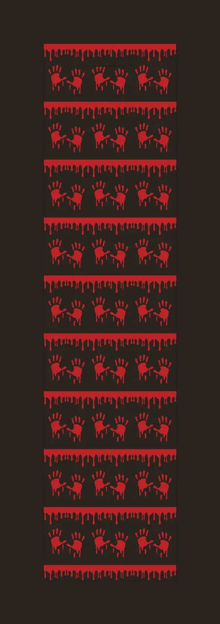 Black Handprints Dripping Ink Pattern drips vertical lines contrast preview thumbnail