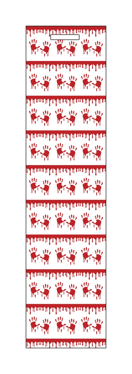 Black Handprints Dripping Ink Pattern drips vertical lines