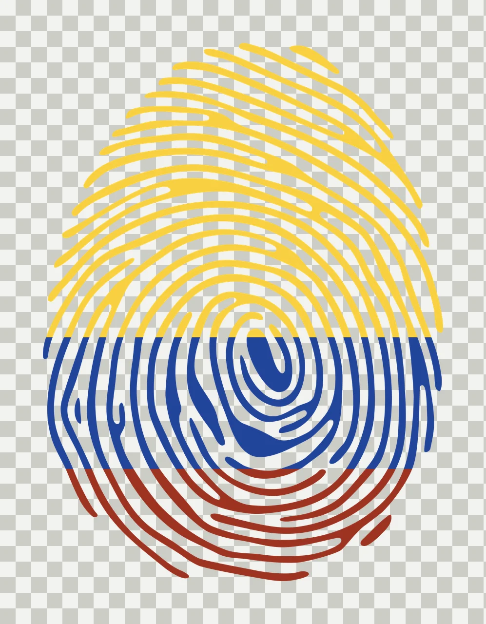 Detailed Fingerprint Swirl Black Icon lines minimalist white transparency and detail preview thumbnail