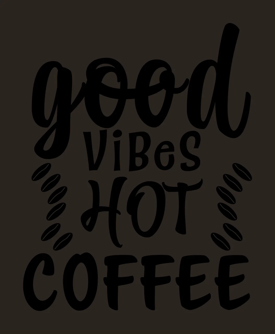 Can Glass Wrap Coffee Text Graphic beans black white neutral contrast preview thumbnail