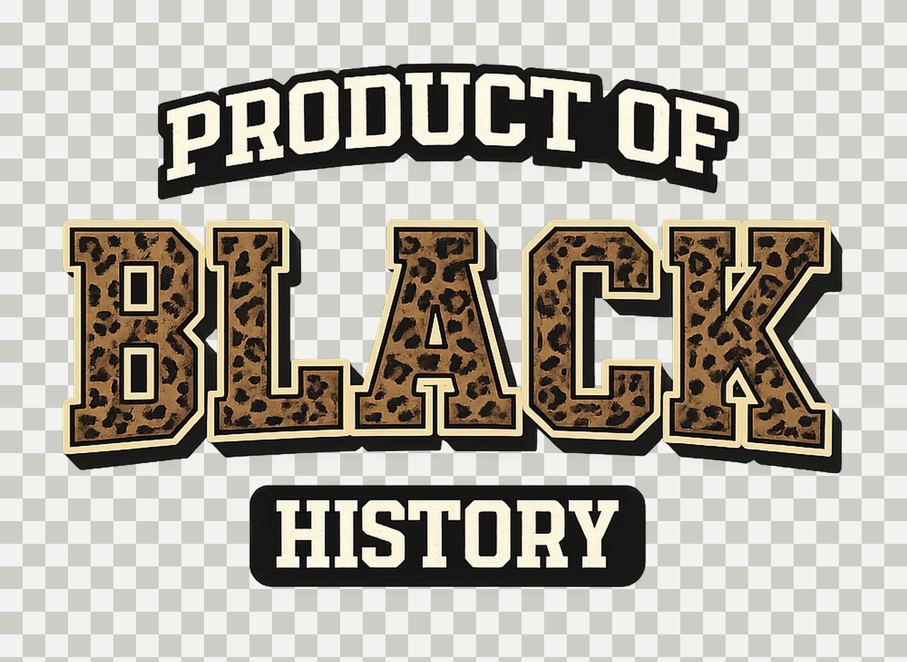 Product of Black History Leopard African American Pride transparency and detail preview thumbnail