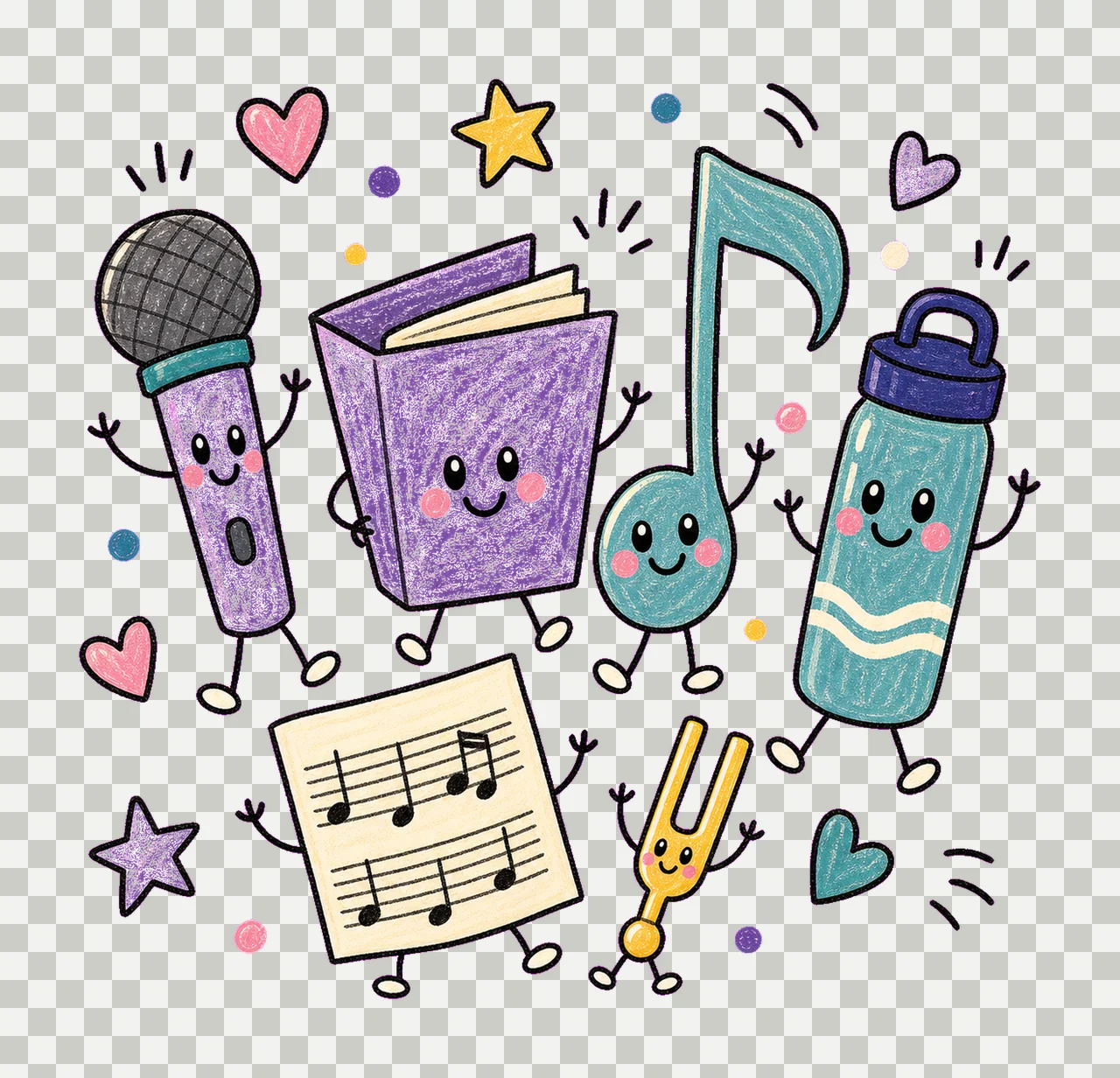 choir 04 cozy crayon sublimation instant shirt design hoodie transparency and detail preview thumbnail