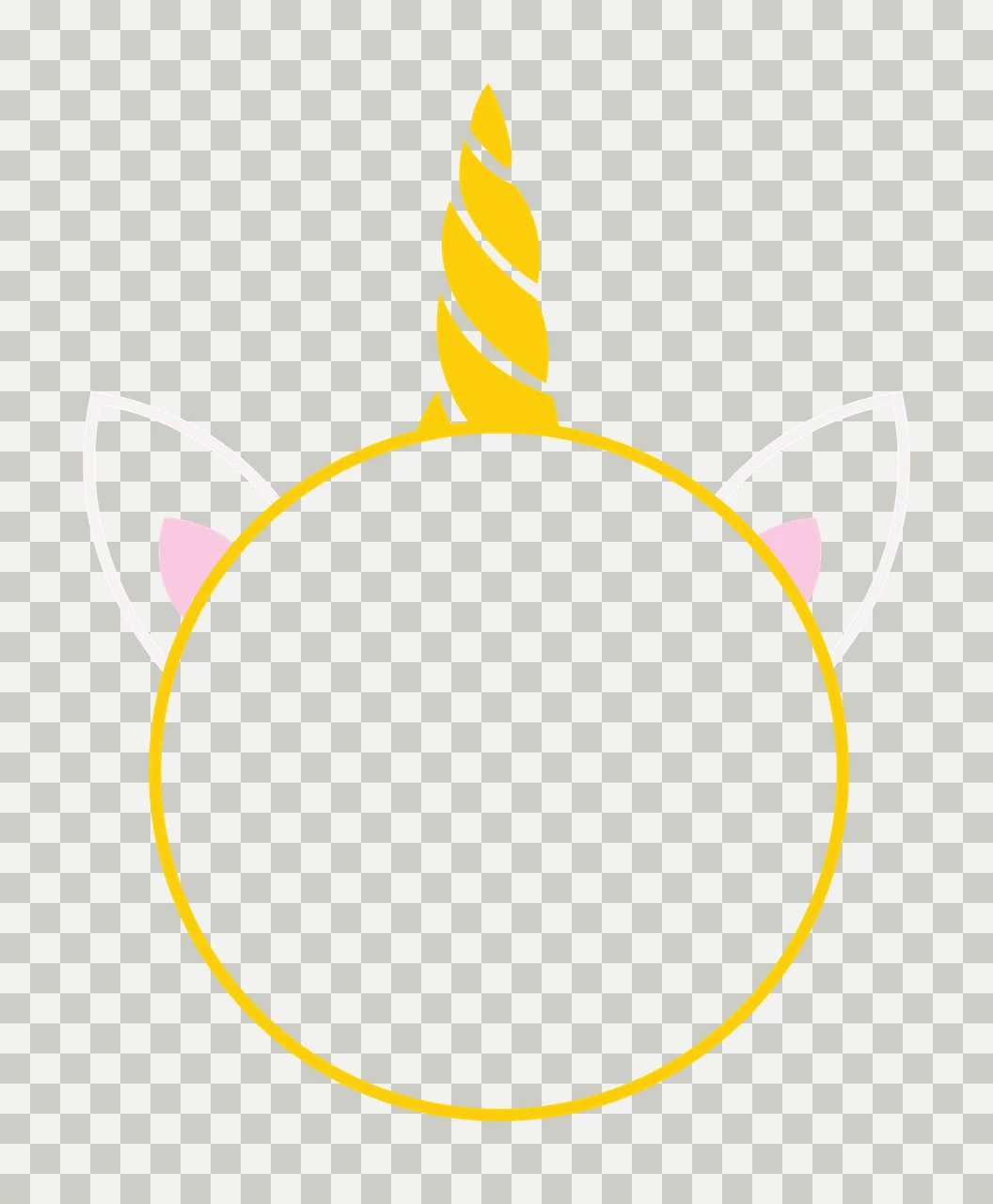 Unicorn Monogram Character 01 scalable logo design icon transparency and detail preview thumbnail