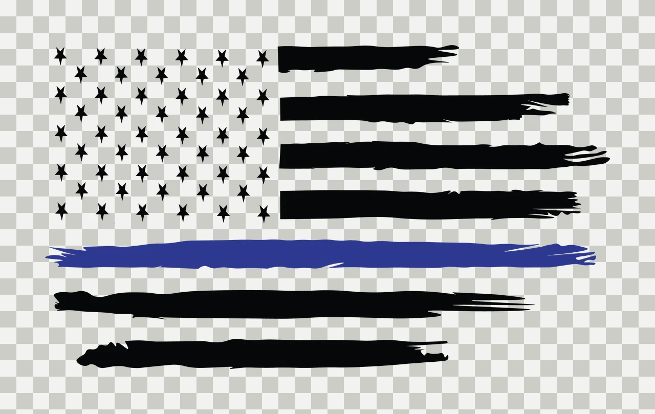 Flag Stars Of Flag Stars American With Distressed stripes silhouette transparency and detail preview thumbnail