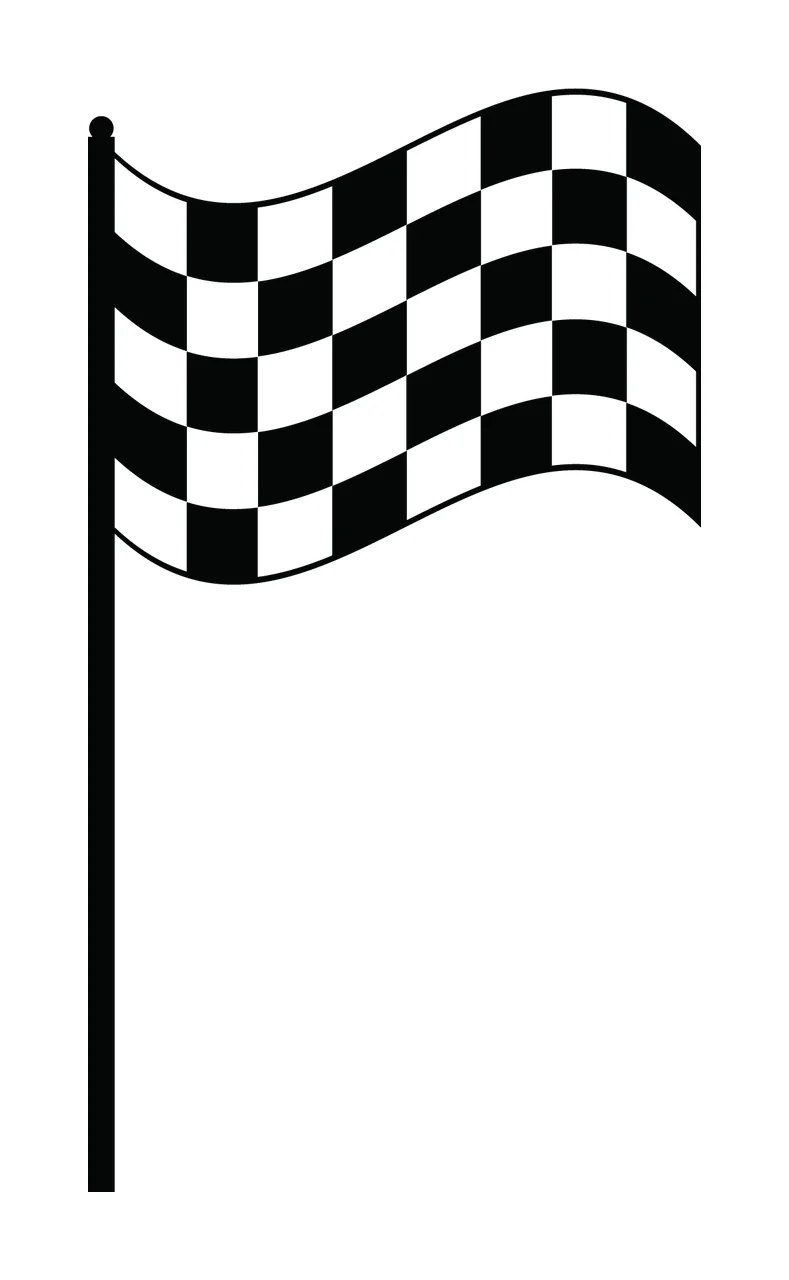 Can Glass Wrap Waving Black And White Checkered