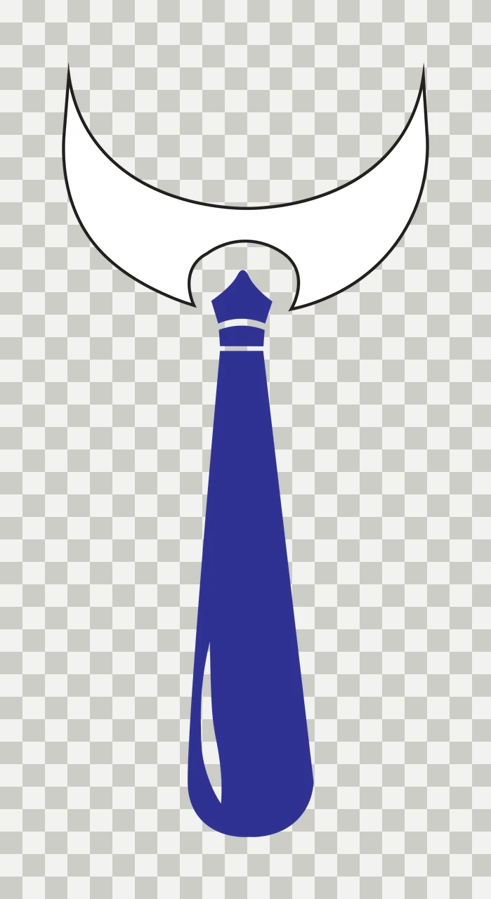 Crescent Moon Shape Above Pen Tip nib black white minimalist transparency and detail preview thumbnail