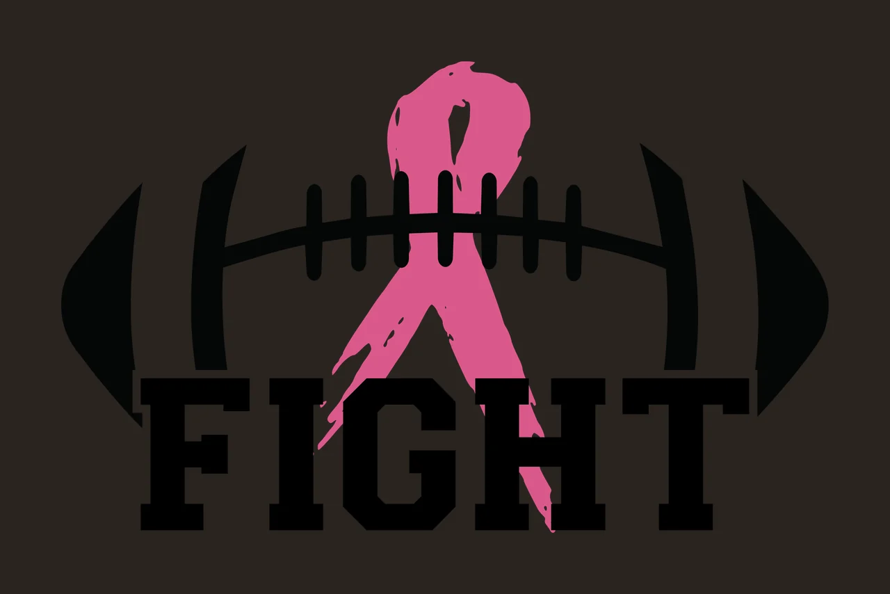 Can Glass Wrap Fight Football Ribbon Awareness Graphic contrast preview thumbnail