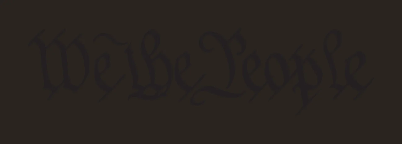 We The People Gothic Typography design script black white letters contrast preview thumbnail
