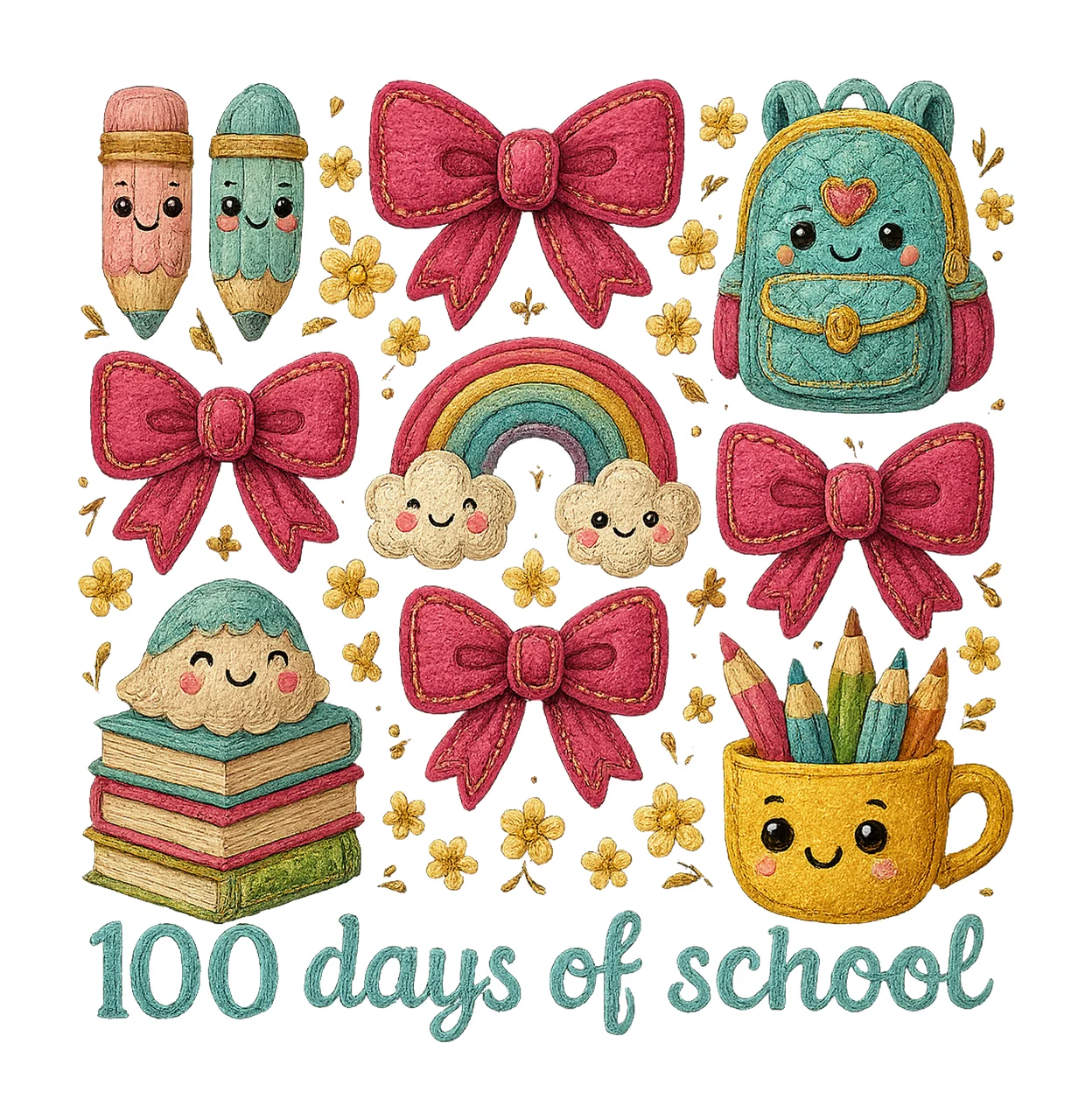 100 Days of School Coquette Teacher Design Cute School