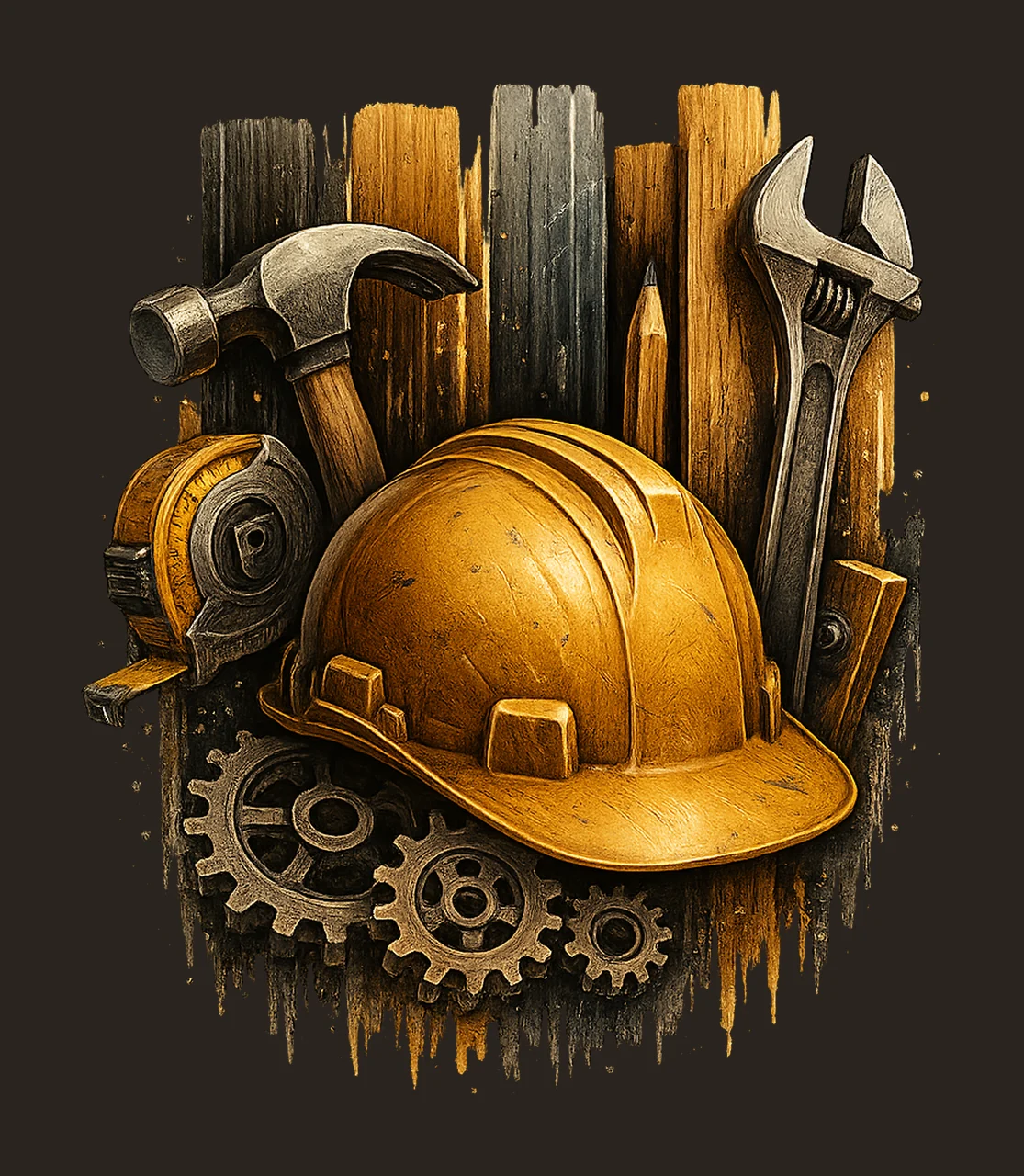 Construction shirt Design Hardhat Dad Tools Sublimation contrast preview thumbnail