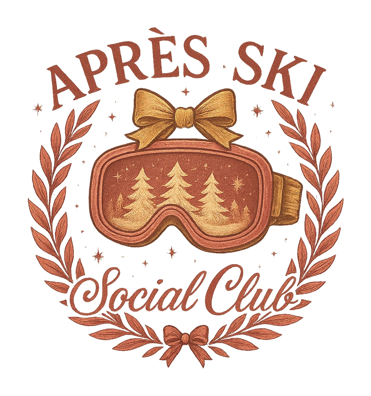 Coquette Apres Ski Social Club Girly Winter Design Cute