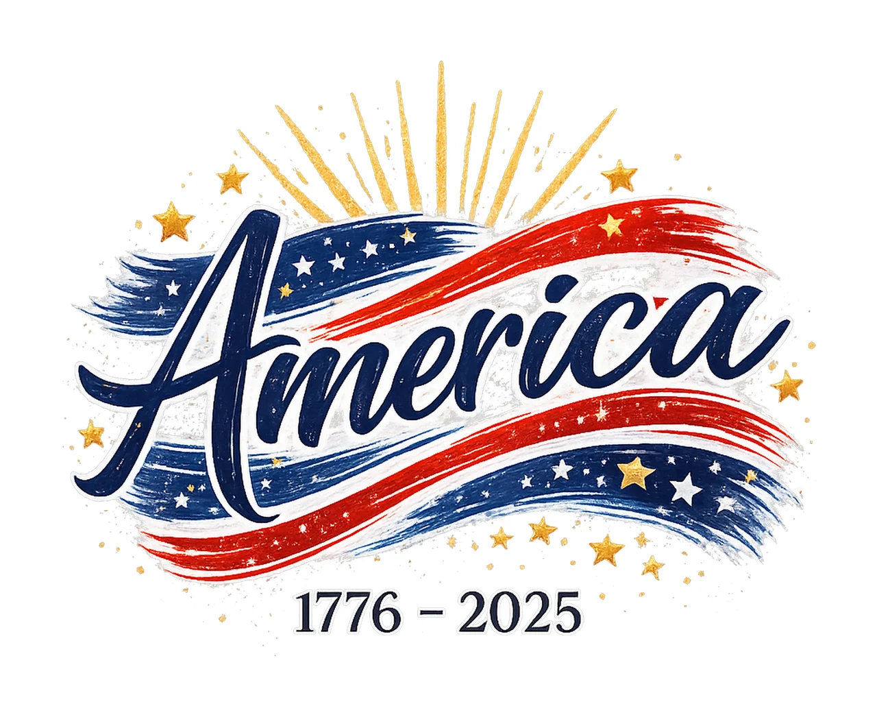 250 Years American Flag Anniversary USA 250th Birthday