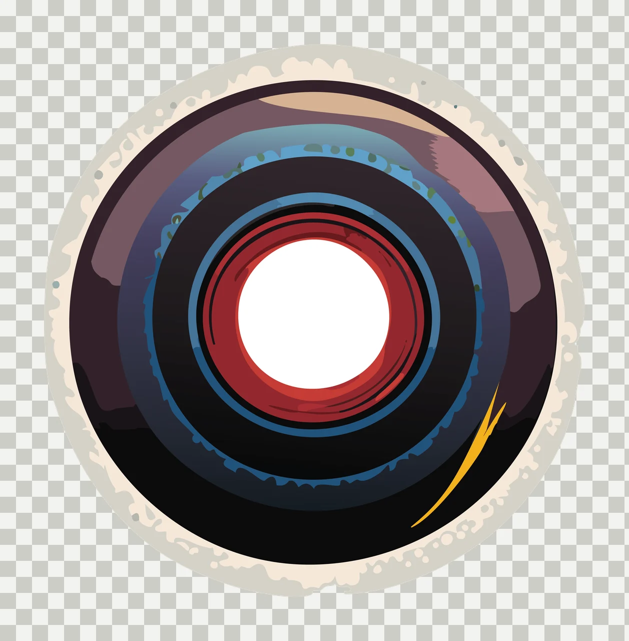 Black Textured Circular Shape Element circle texture distressed transparency and detail preview thumbnail