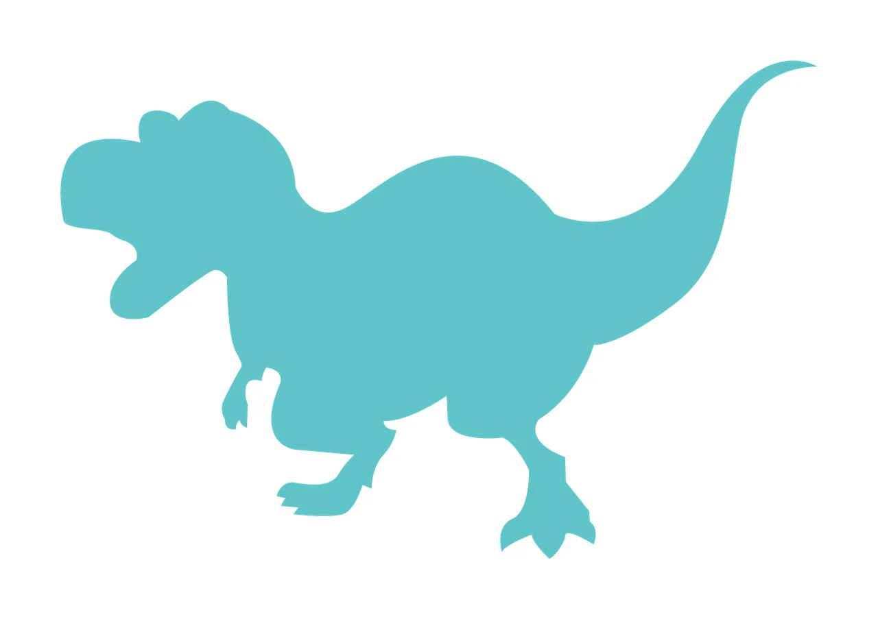 Dinosaur Roaring With Animal And Prehistoric In Black