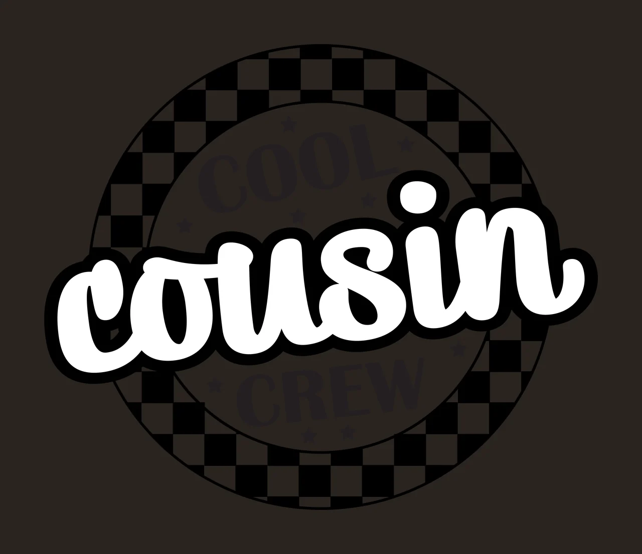 Circular Black Emblem Design circle stars grid logo 13 F16 Famliy crew contrast preview thumbnail