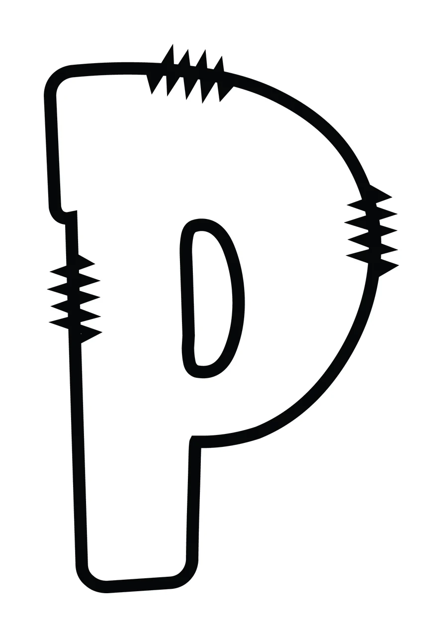 Letters Doodle Character 06 hand drawn sketch whimsical scalable