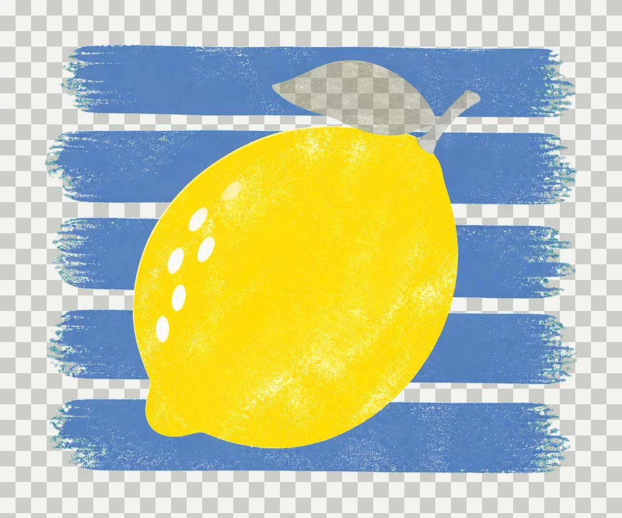 Lemon Stripes Trendy Summer Design sublimation Variation B transparency and detail preview thumbnail