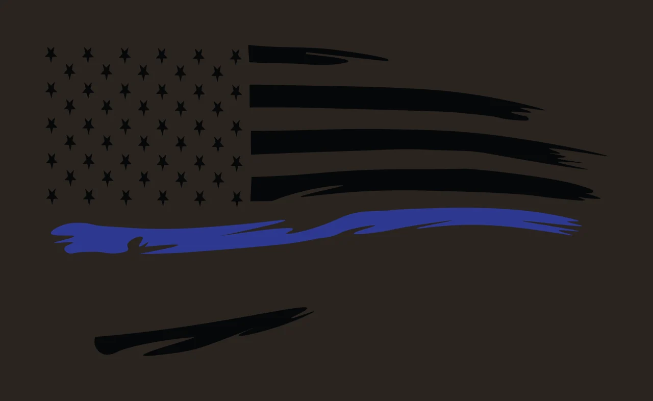 Flag Horizontal Graphic With Jagged Brush Stroke Stripes stars contrast preview thumbnail