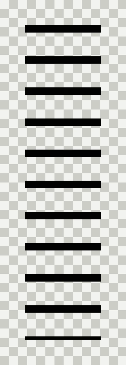 Horizontal black stripes Illustration with black bars, horizontal lines and solid rectangles in white transparency and detail preview thumbnail
