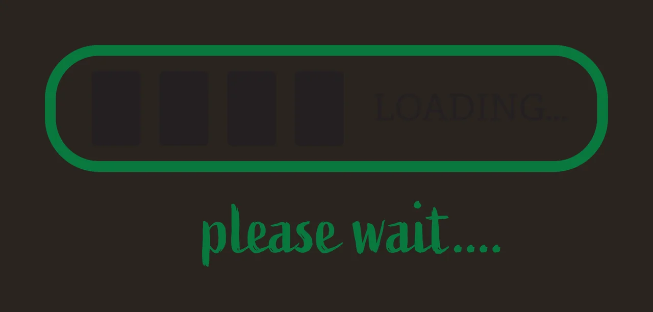 Loading Progress Bar squares simple flat line art black white contrast preview thumbnail