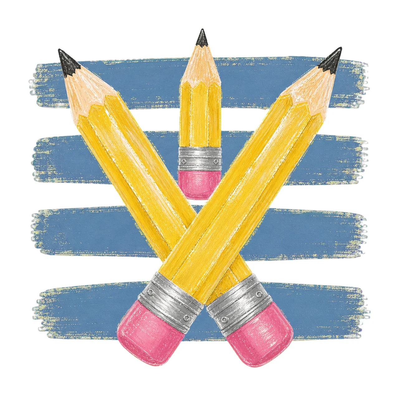Coastal Pencil Stripes Fall Teacher Mom Teaching Variation A
