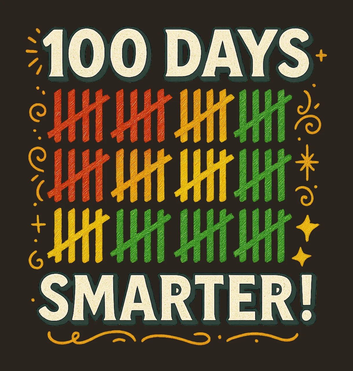 100 Days Smarter Download School Milestone Design Kids Shirt contrast preview thumbnail