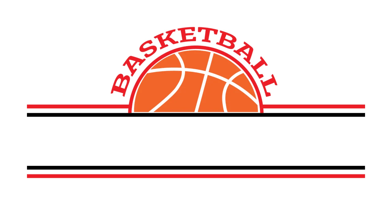 Basketball Text And Graphic Design lines minimalist black white