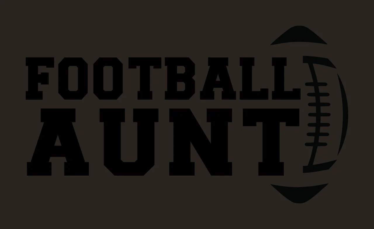 Football Aunt Black Text With A Horizontal Graphic typographic contrast preview thumbnail