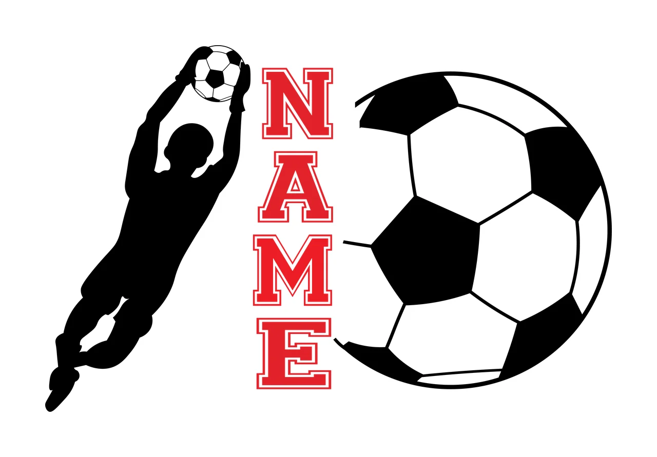Soccer Name Silhouette Of Person Holding Ball black white plain