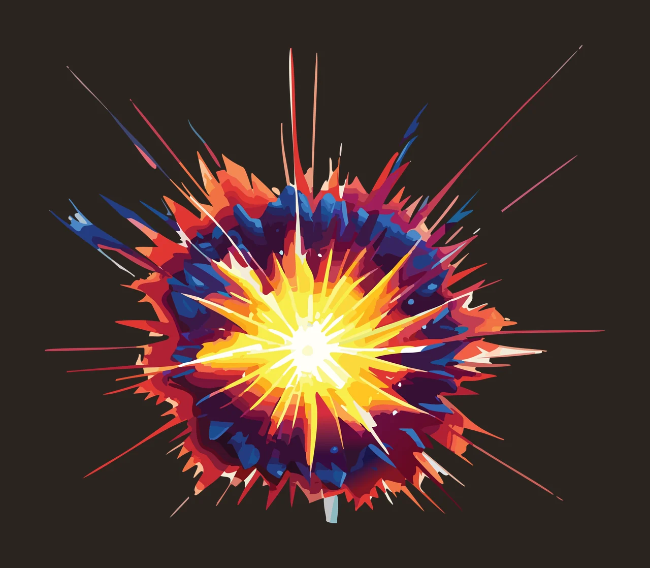 Shattered Glass Radial Burst Pattern shatter lines shards abstract contrast preview thumbnail