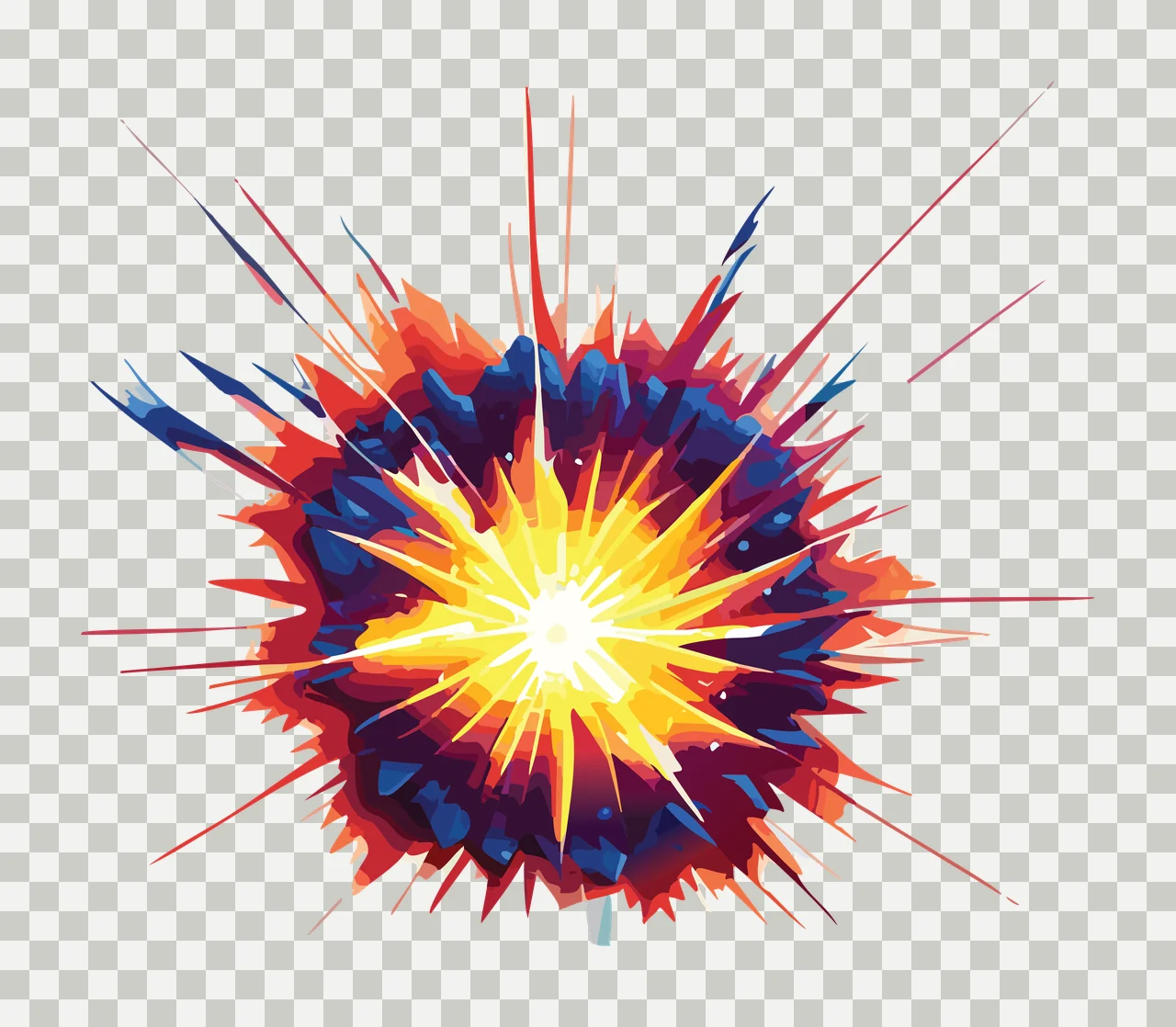 Shattered Glass Radial Burst Pattern shatter lines shards abstract transparency and detail preview thumbnail