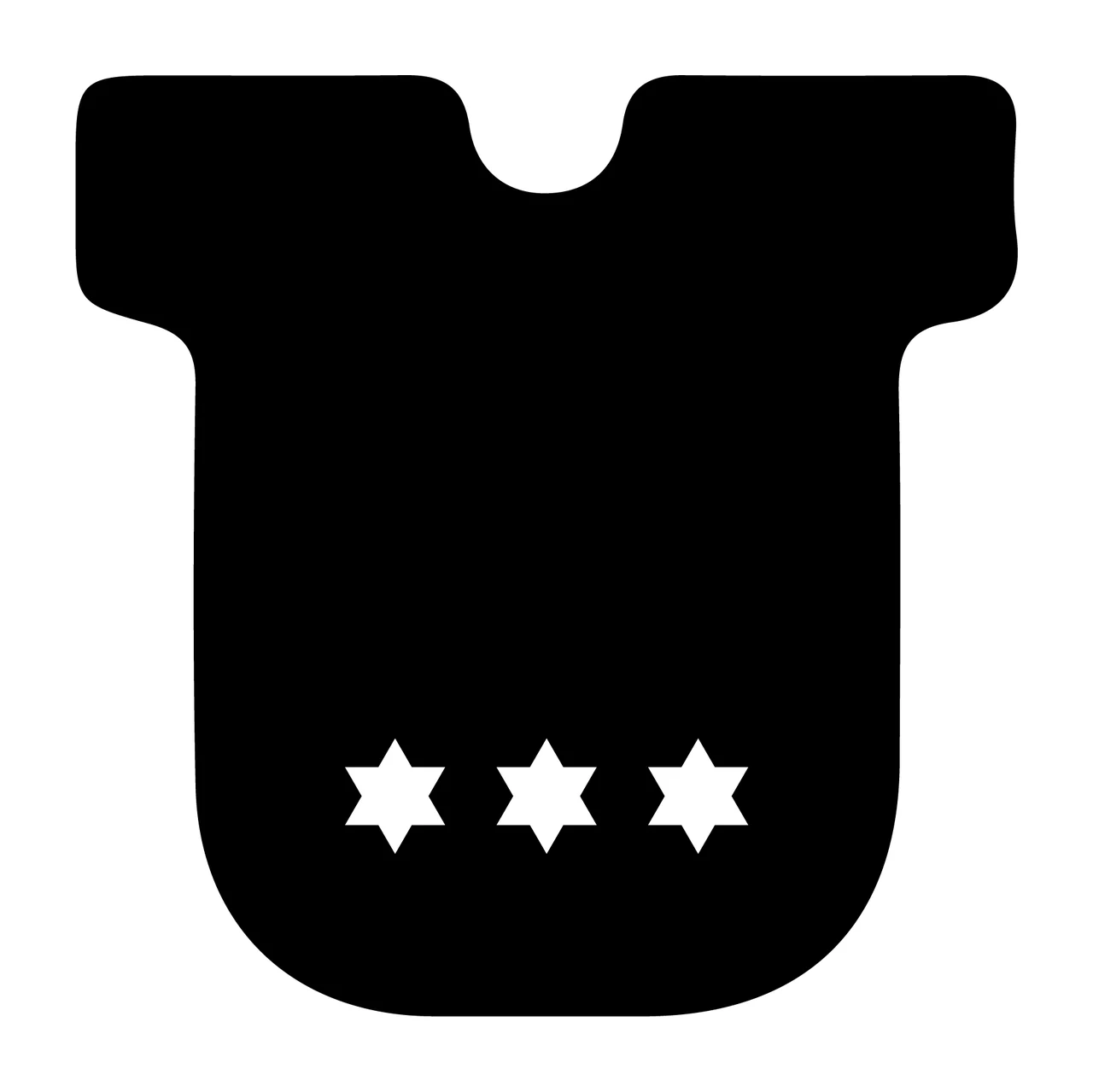 Baby Bodysuit With Stars And Clothing In Black