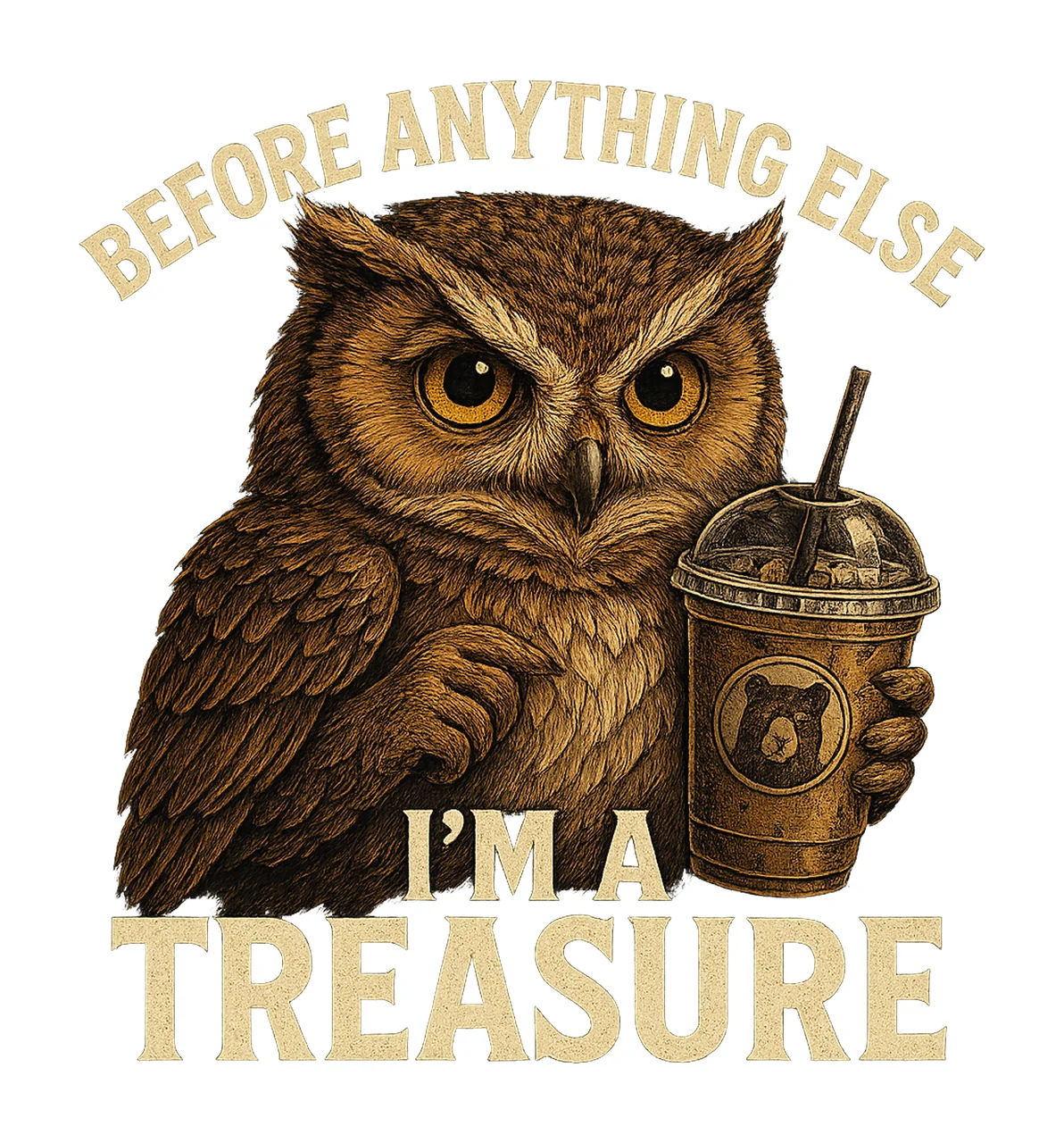 First Of All Delight Funny Raccoon Sarcastic Snarky Design