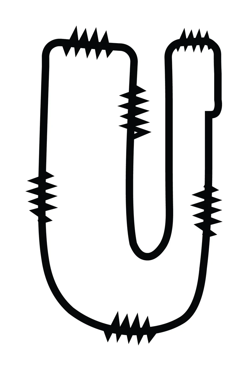 Letters Doodle Character 12 hand drawn sketch whimsical scalable